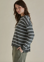 Load image into Gallery viewer, Betty Basics\Natasha Knit Top /Green stripe|Abbey Road