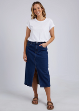 Load image into Gallery viewer, FOXWOOD | Scout Midi Skirt - Indigo | Abbey Road Kaikoura