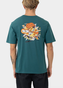 Santa Cruz\Skate Brain SS Tee/ Green|Abbey Road