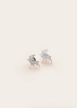 Load image into Gallery viewer, WHISTLE &amp; POP | Hunter Gather Stag Studs Silver | Abbey Road Kaikoura