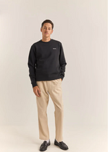 Load image into Gallery viewer, RHYTHM | Brand Fleece Crew - Black | Abbey Road Kaikoura
