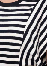 Load image into Gallery viewer, CHARLO | Bianca Stripe Dress - Black Cream | Abbey Road Kaikoura