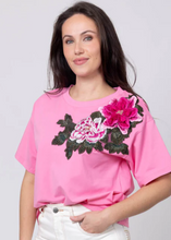 Load image into Gallery viewer, CHARLO | Izzie Flower T-Shirt - Pink | Abbey Road Kaikoura