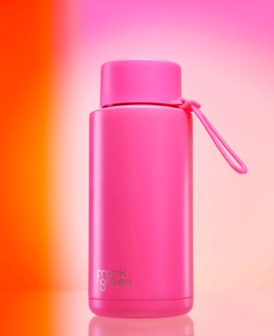 FRANK GREEN | 34oz Ceramic Reusable Bottle Straw Lid | Abbey Road Kaikoura