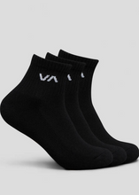 Load image into Gallery viewer, VA Mini Crew Sock 3 Pack Black | Abbey Road Kaikoura