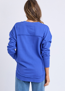  Foxwood Simplified Metallic Crew Blue | Abbey Road Kaikoura