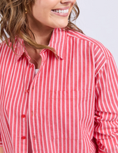 Load image into Gallery viewer, Frankie Striped Shirt - Cayenne | Abbey Road Kaikoura