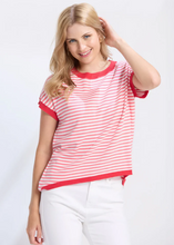 Load image into Gallery viewer, Laneway Top - Pink Stripe | Abbey Road Kaikoura