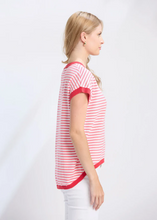 Load image into Gallery viewer, Laneway Top - Pink Stripe | Abbey Road Kaikoura