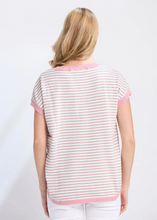 Load image into Gallery viewer, Laneway Top - Rose Stripe | Abbey Road Kaikoura