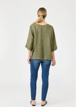 Load image into Gallery viewer, Studio Relaxed Top One Size - Khaki | Abbey Road Kaikoura