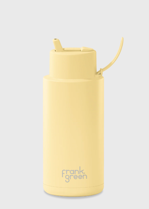 34oz Ceramic Reusable Bottle Straw Lid | Abbey Road Kaikoura