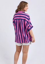 Load image into Gallery viewer, Palermo Stripe Shirt Stripe Blue/Pink | Abbey Road Kaikoura