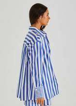 Load image into Gallery viewer, Brynne Shirt Blue Stripe | Abbey Road Kaikoura