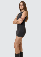 Load image into Gallery viewer, Night Shift Mini Dress / Ash Black | Abbey Road Kaikoura