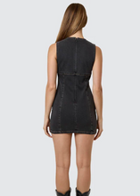 Load image into Gallery viewer, Night Shift Mini Dress / Ash Black | Abbey Road Kaikoura
