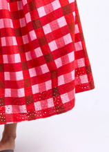 Load image into Gallery viewer, Edin Dress Poppy Check | Abbey Road Kaikoura