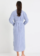 Load image into Gallery viewer, Forward Blue Stripe Cotton Midi Shirt Dress | Abbey Road Kaikoura
