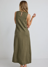 Load image into Gallery viewer, Easy Going Linen Blend Sleeveless Crew Neck Midi Dress | Abbey Road Kaikoura