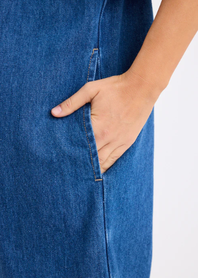 Shortcut Storm Blue Shirt Dress | Abbey Road Kaikoura