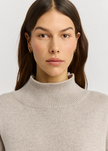 Load image into Gallery viewer, Split Neck Funnel Light Oat | Abbey Road Kaikoura