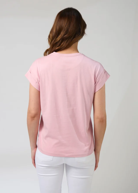 Cuff Tee Jardin Tile Mauve | Abbey Road Kaikoura