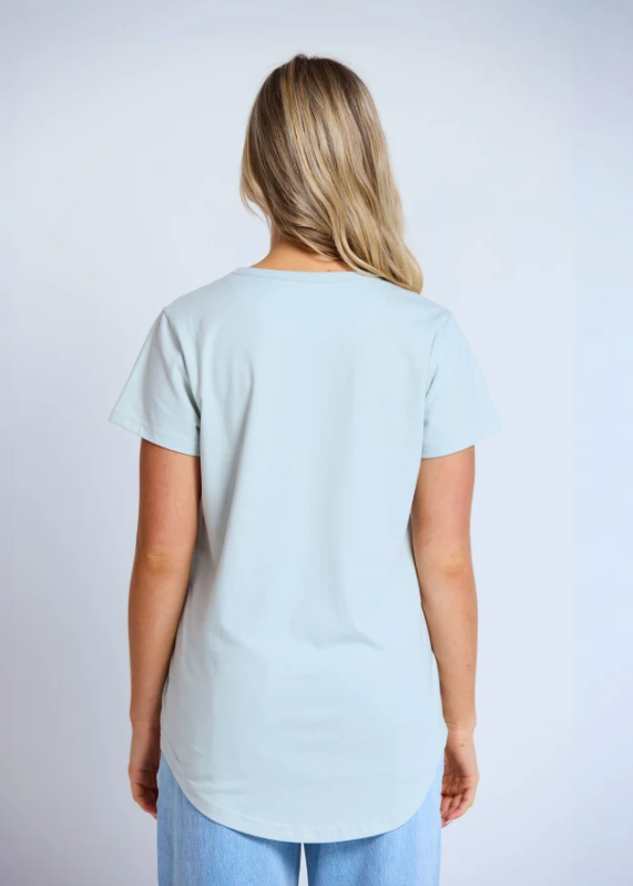 Classic Tee Postcard Cross Duck Egg | Abbey Road Kaikoura