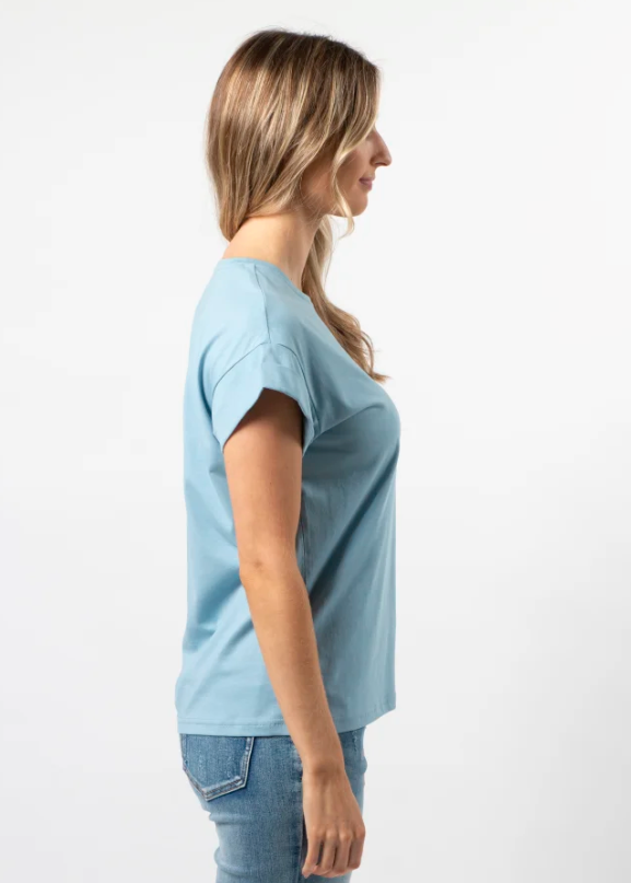 Cuff Sleeve T-Shirt Ocean S+G Logo | Abbey Road Kaikoura