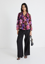 Load image into Gallery viewer, BY ROSA. Deft Georgette LS Blouse - Purple Orchid | Abbey Road Kaikoura