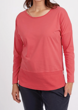 Load image into Gallery viewer, Elm\Rib Long Sleeve Tee /Coral Spritz|Abbey Road