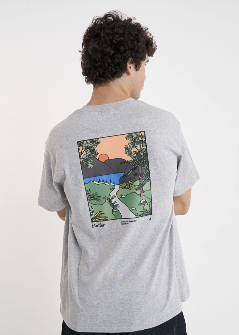 Huffer/Sub Tee 190/ Sunset-Grey Marle|Abbey Road
