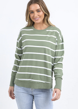 Load image into Gallery viewer, Foxwood/Farrah Stripe Long Sleeve - Sage|Abbey Road