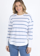 Load image into Gallery viewer, Foxwood\Farrah Stripe Long Sleeve - Blue|Abbey Road