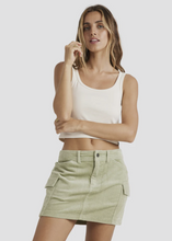 Load image into Gallery viewer, Billabong\Hilary Cargo Cord Skirt-Green|Abbey Road
