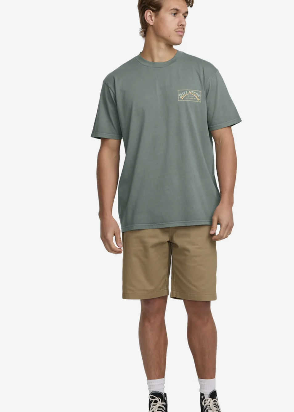Billabong\Original Arch Premium Tee-Dark Slate|Abbey Road
