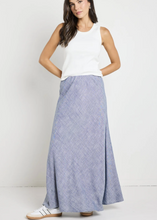 Load image into Gallery viewer, Re:Union\Lagos Bias Cut Maxi Skirt /Chambray|Abbey Road