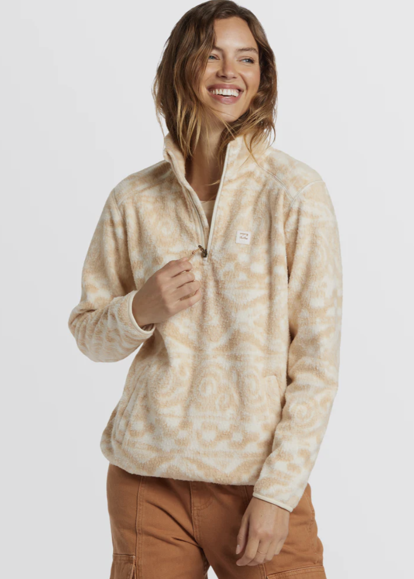 Billabong\Boundary Mock Neck 3/Wet Sand|Abbey Road