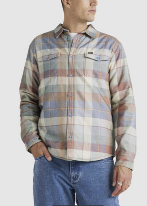 RVCA\Replacement Lined LS Shirt/Coronet Blue|Abbey Road