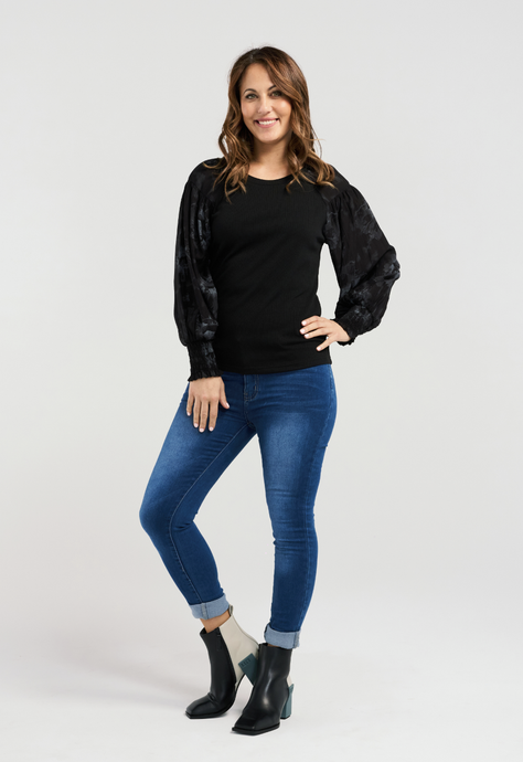 Zafina\Aria Top /Black|Abbey Road