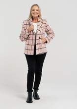 Load image into Gallery viewer, Zafina\Veda Coat /Pink Plaid|Abbey Road