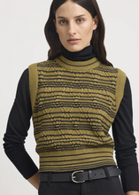 Load image into Gallery viewer, Toorallie\Diamond Cable Vest /Cardamon|Abbey Road