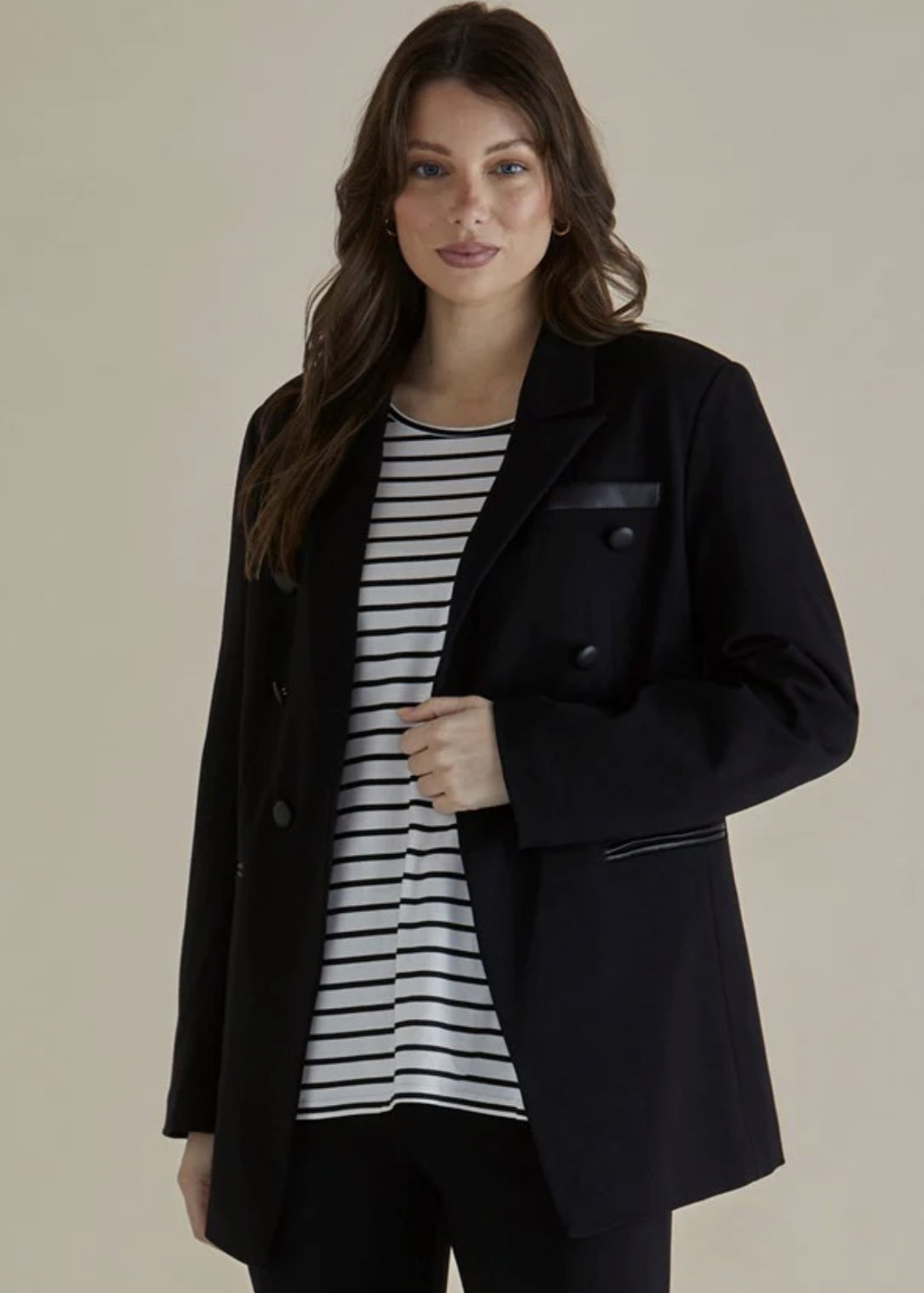Betty Basics\Allergra Blazer/ Black|Abbey Road