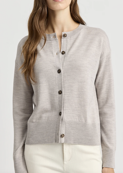 Toorallie\Fine Knit Cardigan/ Light Oak|Abbey Road