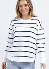 Load image into Gallery viewer, 
Foxwood\Farrah Stripe Long Sleeve /WhiteNavy Stripe|Abbey Road
