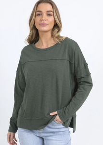 Foxwood\Jayne Throw On Top/ Khaki|Abbey Road