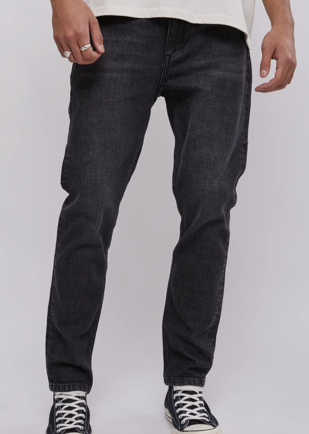 Thrills\Bones Denim Jeans /Coal|Abbey Road