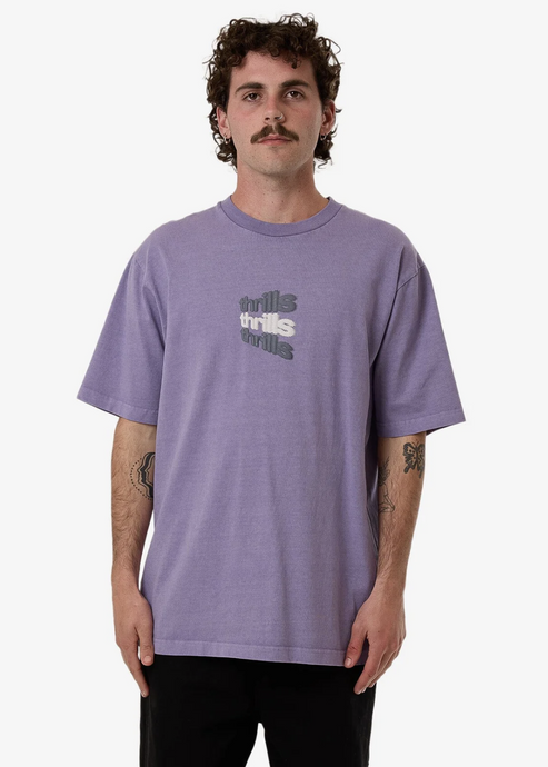 Thrills\Relax Your Eyes Oversize Fit Tee/ Dusk|Abbey Road