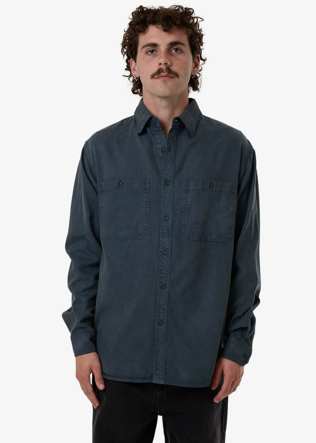 Thrills\New Issue LS Work Shirt/Petrol|Abbey Road