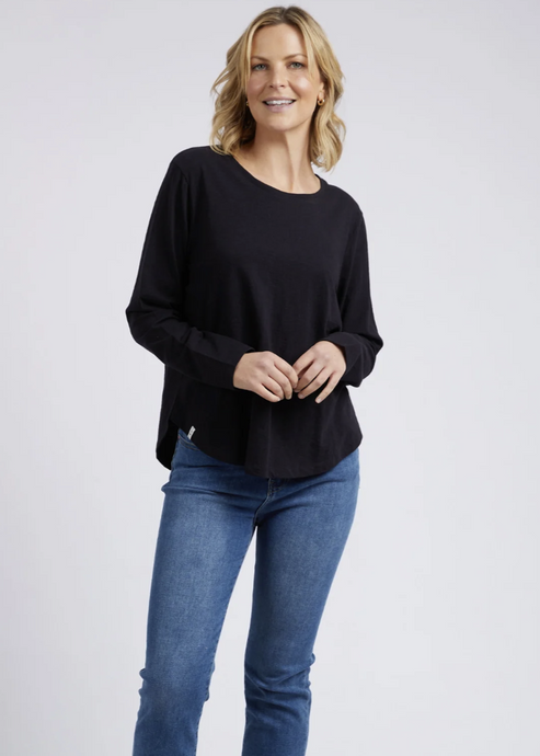 Elm\Everyday L/S Tee /Black|Abbey Road