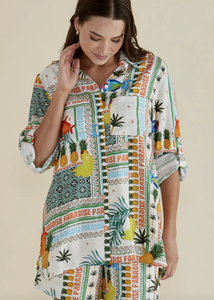 Mills Shirt / Paradise Print | Abbey Road Kaikoura